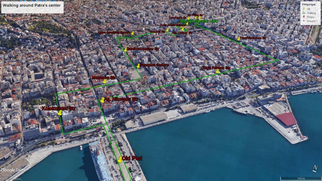 Ferienwohnung 360 Spectacular View Patras Exterior foto
